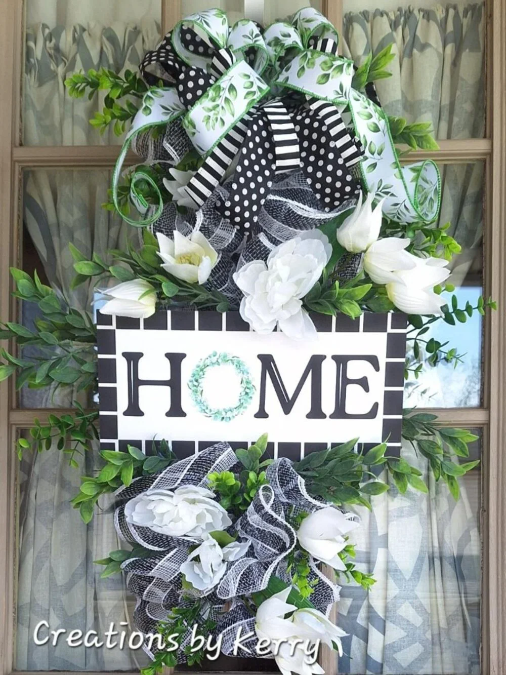 Handmade swag wreath